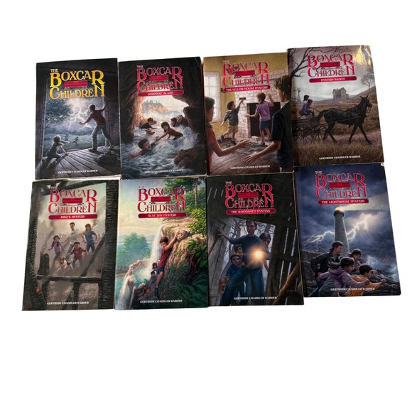 Albert Whitman & Company Other - The Boxcar Children Books 1-8 Set Gertrude Chandler Warner Mystery Series PB